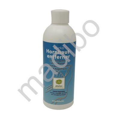 3,56 Euro pro 100ml abeko Hornhautentferner 250 ml