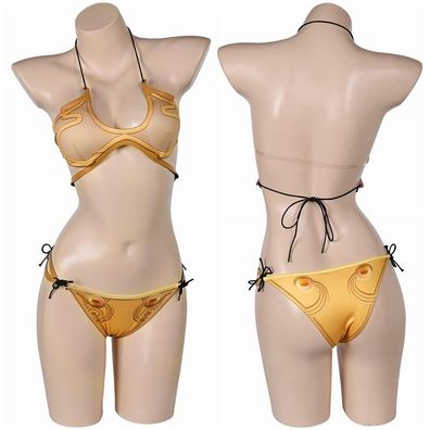 Star Wars Prinzessin Leia Badeanzug Cosplay Kostum Karneval Party Bikini Anzug