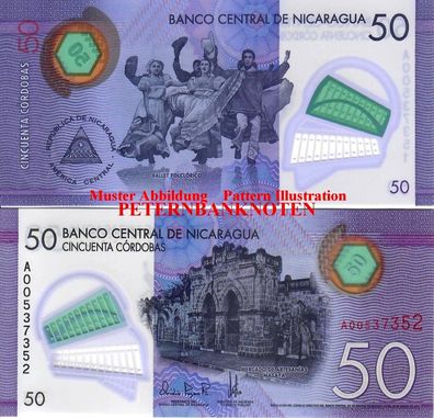 Nikaragua / / /CARAGUA 50 Cordobas 2014/15 Polymer Unc P.211 6356#