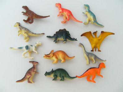 Dinos Dino Dinosaurier 12erSet T-Rex Stego 6cm Spieltier Spieltiere Spielzeug spielen