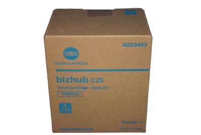 Konica Minolta TNP-27C Toner Cyan A0X5453 -A