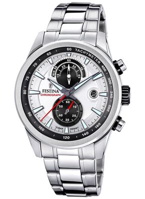 Festina Herren-Chronograph Silberfarben/Schwarz F20694/1
