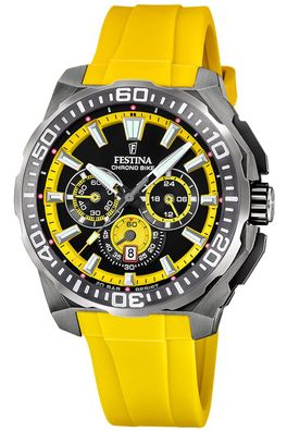Festina Herrenuhr Chronograph Gelb/Anthrazit F20725/1