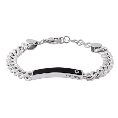 Police Schmuck Herrenarmband Strip II Edelstahl/Schwarz PEAGB0010402