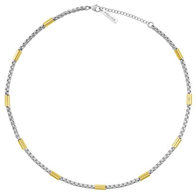 Police Schmuck Herren-Kette Radius Edelstahl Zweifarbig PEAGN0078501
