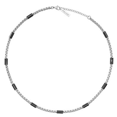 Police Schmuck Herren-Halskette Radius Stahl/Schwarz PEAGN0078502