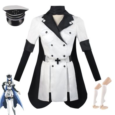 Cosplay Akame ga KILL Esdese Esdeath Perucken Kostum Hut Halloween Party Anzuge