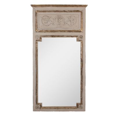 Clayre & Eef Spiegel 80x5x158 cm Beige Holz (Gr. 80x5x158 cm)