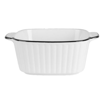 Clayre & Eef Schale 400 ml Weiß Keramik (Gr. 15x12x5 cm / 400 ml)