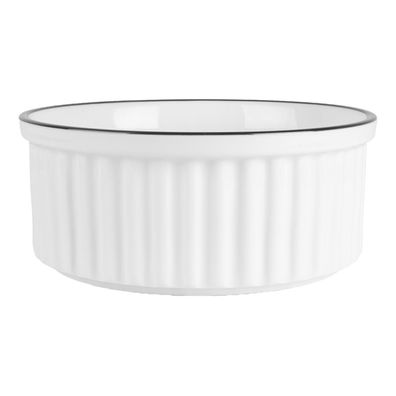 Clayre & Eef Schale 650 ml Weiß Keramik (Gr. Ø 16x7 cm / 650 ml)