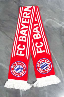 FC Bayern München Unisex Schal Logo 5 Sterne - 17 x 140 cm