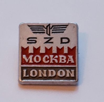 Anstecker SZD Eisenbahnverbindung Moskau - London