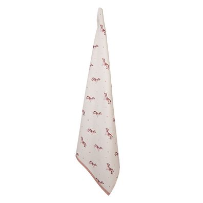 Clayre & Eef Geschirrtuch 50x70 cm Beige Baumwolle Dackel (Gr. 50x70 cm)