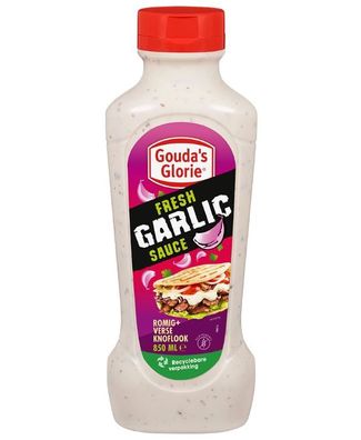 Gouda´s Glorie Fresh Garlic Sauce 850ml Squeeze cremig glutenfrei Knoblauchsauce