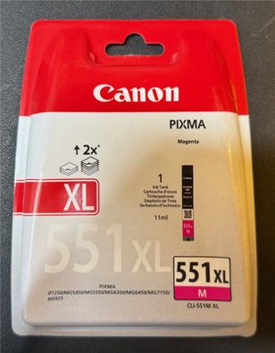 Canon CLi-551M XL M- Magenta – Original verschweißte Druckerpatrone !