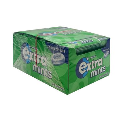 Wrigley's Extra Mints Spearmint, 24x Rollen à 28g / 16 Stück