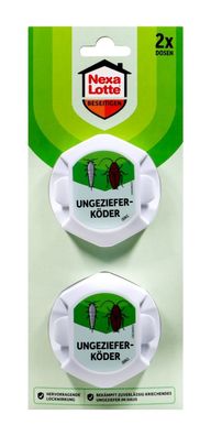 Nexa Lotte Ungeziefer Köder schnelle und sichere Wirkung, 2 er