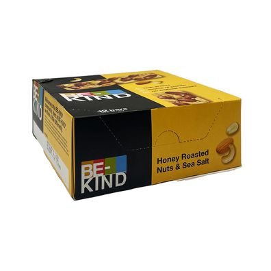 Be-Kind Riegel Honey Roasted Nuts & Sea Salt, Kiste mit 12x 40g