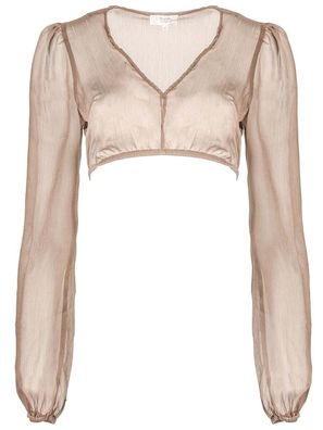 Dirndlbluse Salching beige