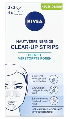 Nivea Schwarze Peel-off Reinigungspads für die T-Zone, 8 Stück