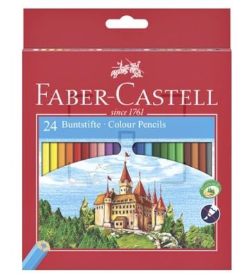 Faber-Castell Künstlerfarbstifte, 24 hochwertige Farbstifte im Set