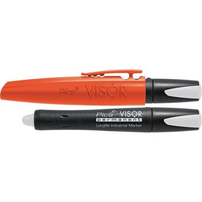 Longlife Permanent-Marker Pica-VISOR weiß (Menge: 5.00)