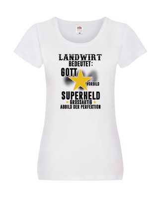 Bedeutung von Landwirt | Bauer | Landwirtschaft Damen Shirt Weiß