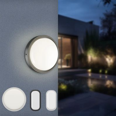 LED Außenbeleuchtung 18W Rund/Oval IP65 CCT 3 Farbstufen