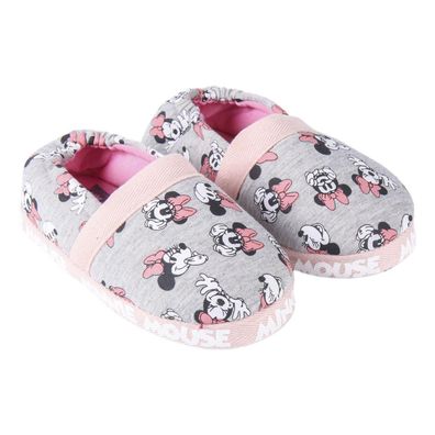 Disney Minnie Damen Pantoffeln offen, gemütliche Hauslatschen, Indoor Hausschuhe