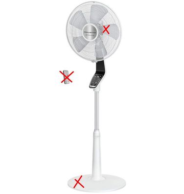 Rowenta Turbo Silence Extreme VU5690F0 Standventilator, weiß