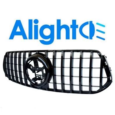 Panamericana Kühlergrill 360 Schwarz Hochglanz für Mercedes GLE V167 Facelift