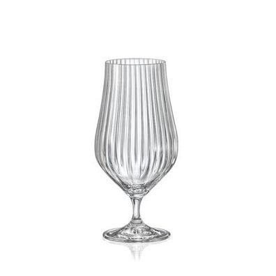Biergläser Tulipa Optic 540 ml 6er Set Kristallglas Bohemia Crystalex