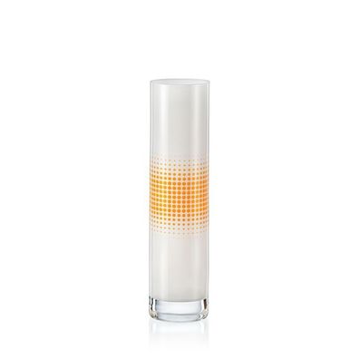 Kristallvase Vase Spring grau orange S1708 Kristallvase 240 mm Bohemia Crystalex