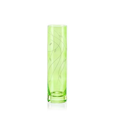 Kristallvase Vase Spring gréne Blumenvase K0802 Blumenvase 240 mm Bohemia Crystalex