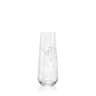Prosecco Sektgläser Kristallglas Sparkly LOVE mit Gravur 250 ml 2er