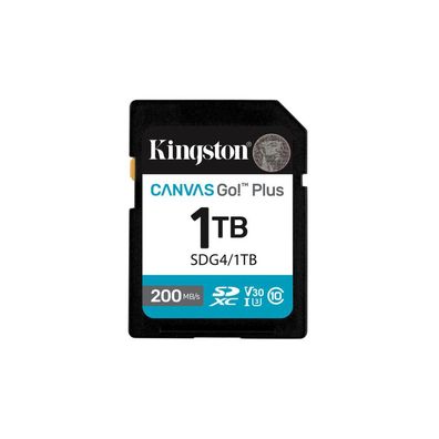 SD Card, 1TB Kingston SDXC Canvas Go Plus C10 retail