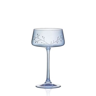 Sektschale Sektglas Frozen 2 x 220 ml blau Kristallglas Bohemia Crystalex