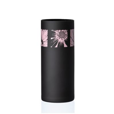 Vase Beauty rosa schwarz matt 260 mm