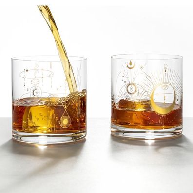 Wassergläser Whiskygläser Alchemist Kristallglas 410 ml 2er Set Kristallglas