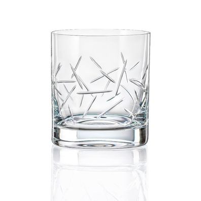 Wassergläser Whiskygläser Barline Kristallglas klar geschliffen 280 ml 6er Set BR081