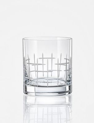 Wassergläser Whiskygläser Barline Kristallglas matt geschliffen 280 ml 6er Set BM784