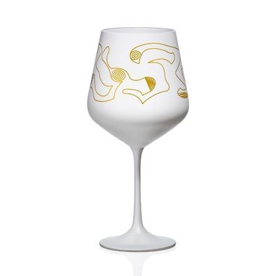Weingläser Eclectic Mixology Kristallglas in weiß gold 550 ml 2er Set Kristallglas