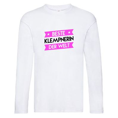 Beste Klempnerin | Klempnerinnen Long Sleeve Weiß