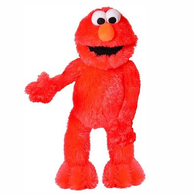 Elmo | Hand-Puppe | Sesamstrasse | 45 cm Plüsch-Figur | Kuschel-Tier