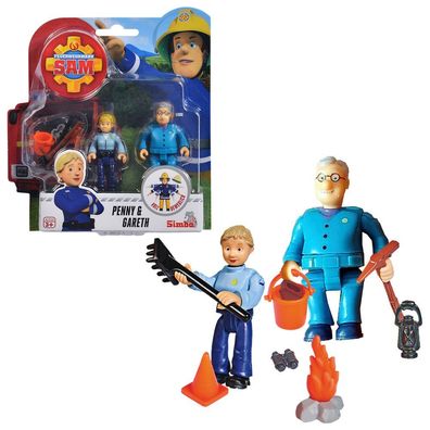 Penny & Gareth | Feuerwehrmann Sam | Spiel-Figuren Set | Simba Toys