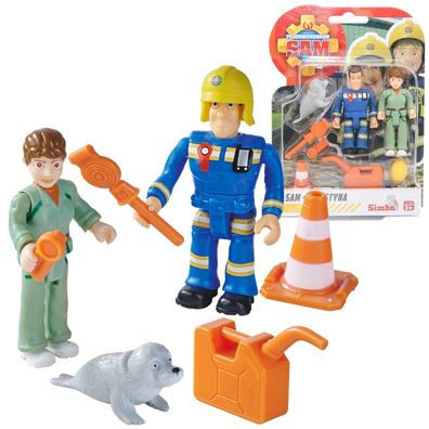 Sam, Krystina, Robbe | Spiel-Figuren Set | Feuerwehrmann Sam