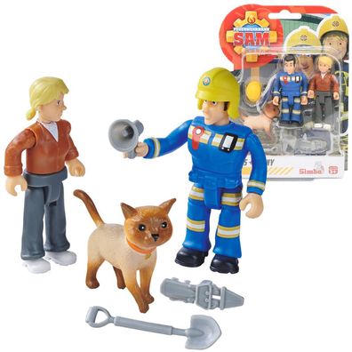 Elvis, Penny, Katze | Spiel-Figuren Set | Feuerwehrmann Sam