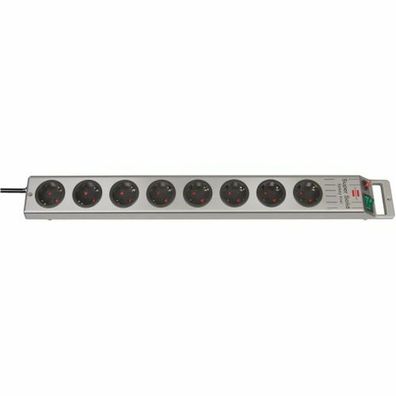 Brennenstuhl Steckdosenleiste, Super-Solid Line 8x silber