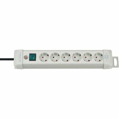 Brennenstuhl Steckdosenleiste Premium-Line 6x 3m grau