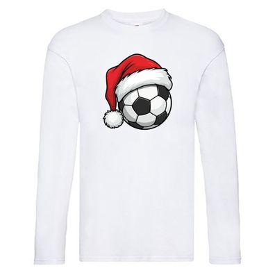 Weihnachten | Fußball | Weihnachtsmütze v2 Long Sleeve Weiß